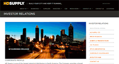Desktop Screenshot of ir.hdsupply.com